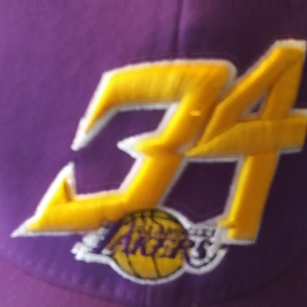 Shaquille O'Neill LAKERS CAP PURPLE AND GOLD